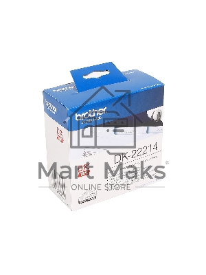 Бумажная клеящаяся лента Brother DK22214 (белая, ширина 12 мм)