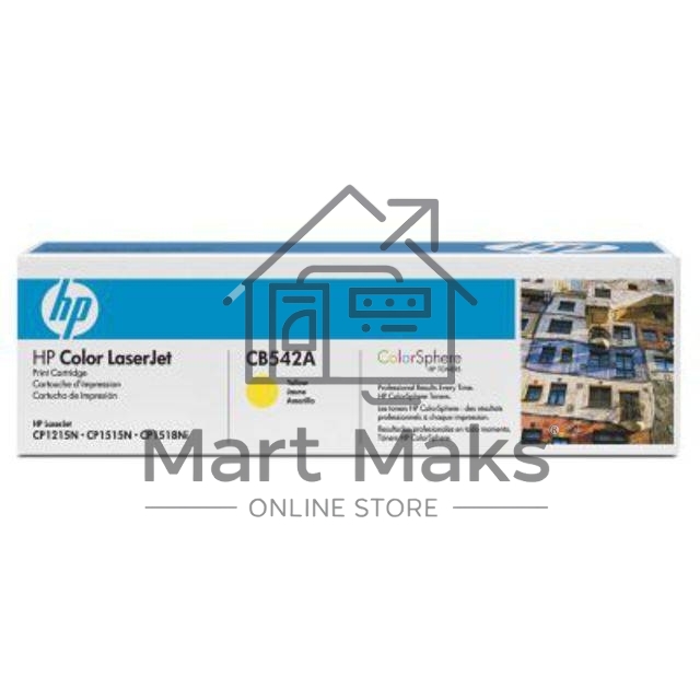 Картридж лазерный HP CB542A желтый LJ P1215/1515 (1400стр.)