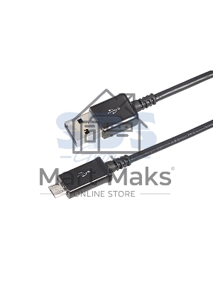 Кабель Rexant (18-4268-20) USB кабель microUSB длинный штекер 1М черный Кабель Rexant (18-4268-20) USB кабель microUSB длинный штекер 1М черный