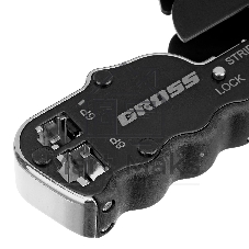 Клещи для обжима телефонных и компьютерных клемм Gross RJ45, 8P и RJ11/12, 6P, компакт., CAT5