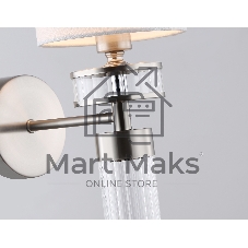 Настенный светильник Ambrella light LH71295 SN/WH никель/белый E14 max 40W 210*130*340