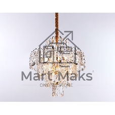 Светильник Ambrella light TR5231/9 SGD/CL/FR золото/прозрачный/белый матовый E27*9 max 40W D500*530