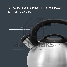 Чайник металлический Rondell Sieden RDS-088 3 л, стальной