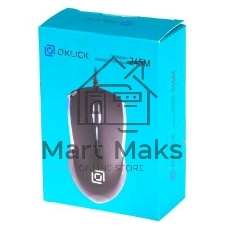 Мышь проводная Oklick 245M черный, 1000 dpi, USB, кнопки - 3