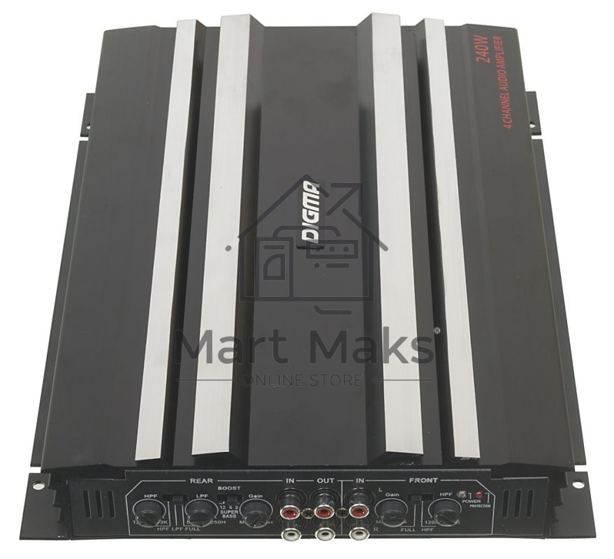 Усилитель автомобильный Digma DCP-400 четырехканальный