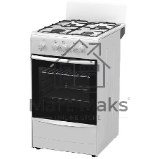 Плита газовая Darina A 3001 W белый/черный, конфорок 4 шт, духовка 50 л, 50 см x 85 см x 56 см