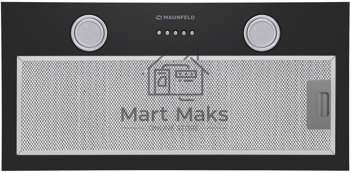 Вытяжка встраиваемая Maunfeld Thames 601M черный, 60 см, 520 куб. м/ч, 45 дБ