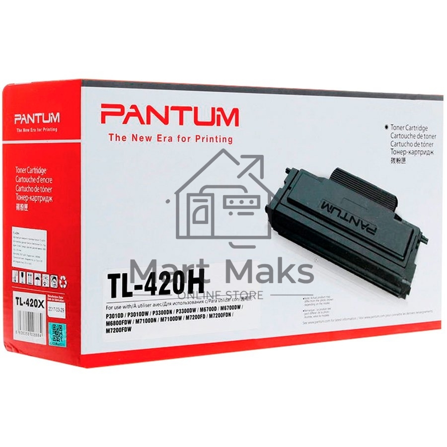 Картридж лазерный Pantum TL-420H/HP черный для P3010D, P3010DW, P3300DN, P3300DW, M6700D, M6700DW, M7100DN, M7100DW, M6800FDW, M7200FD, M7200FDN, M7200FDW 3000 стр.