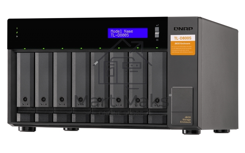 Полка расширения сетевого хранилища без дисков SMB QNAP TL-D800S SATA expansion enclosure, 8-tray 3,5