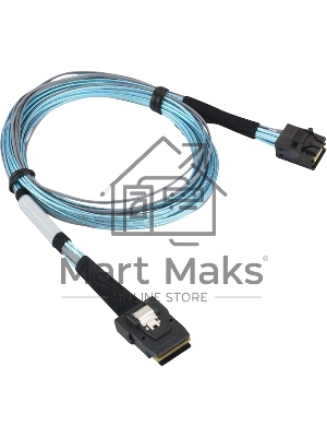 Кабель Gigabyte Cable SAS HD TO SLIMLINE SAS длина 0,8, синий