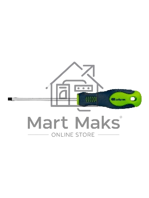 Отвертка, SL4,0 х 100 мм, CrV, двухкомпонентная рукоятка Сибртех