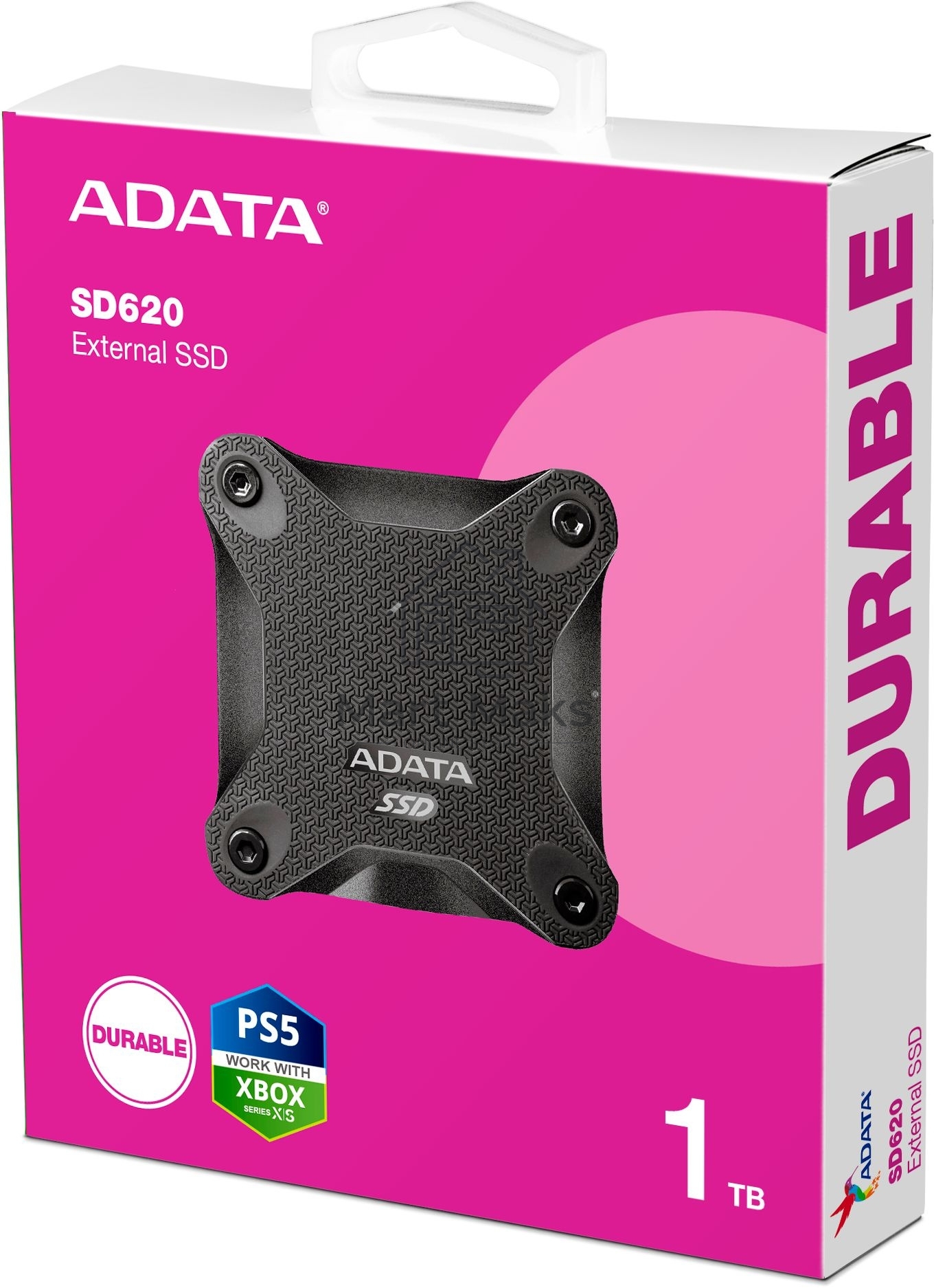 Внешний накопитель SSD 1TB A-DATA SD620, External, USB 3.2, [R/W -550/500 MB/s] черный
