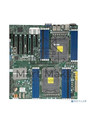 Материнская плата серверная Supermicro X12DPI-N6-B, сокет LGA4189, Intel C621A, DDR4 ECC, 18xDDR4, 4xPCIe 4.0 x16, 2xPCIe x8, M.2, SATA-III, 2xGigabit Ethernet, 4xUSB 3.2, VGA, COM, E-ATX