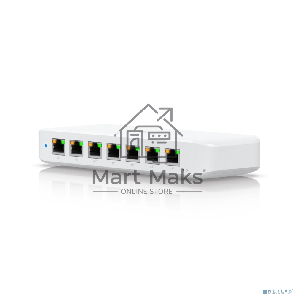 Коммутатор Ubiquiti UniFi Switch Ultra PoE-коммутатор, 8х 1G RJ45, раздача 42 Вт