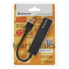 USB-концентратор Defender Quadro Express, USB 3.0, USB 4 порта, USB