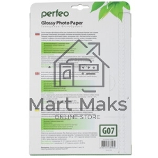 фотобумага Perfeo PF-GLA4-150/50 Бумага Perfeo глянцевая50л, А4 150 г/м2 (G07)