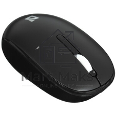 Мышь беспроводная Defender Smart MM-396 черный, 1600 dpi, радиоканал, Bluetooth, USB, кнопки - 3
