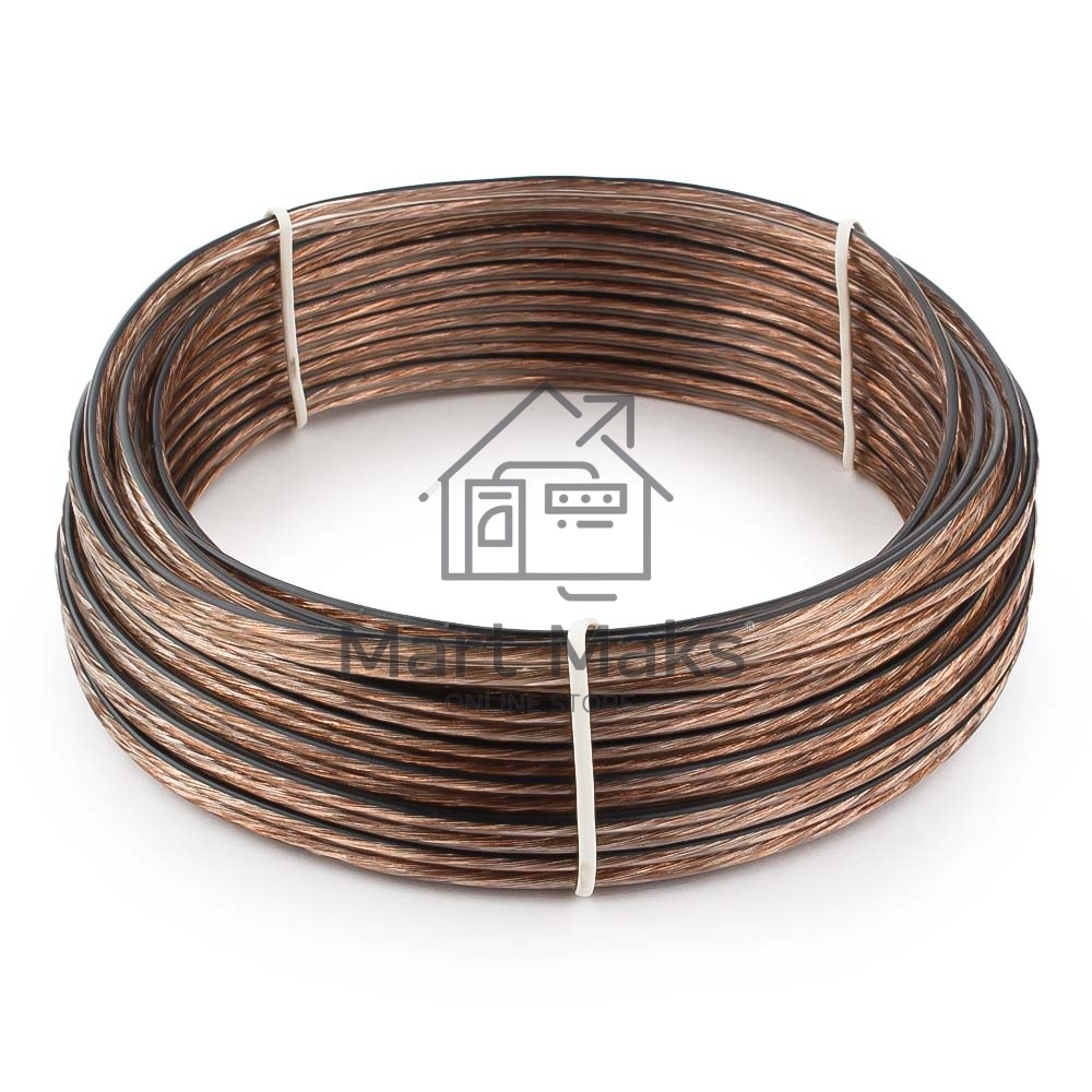Акустический кабель Cablexpert CC-TC2x1,0-10M, прозрачный,  10 м, бухта