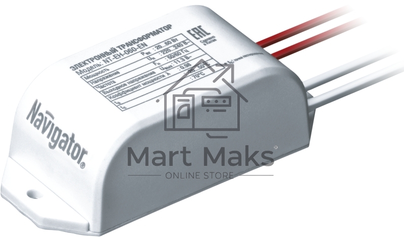 Трансформатор Navigator 94432 NT-EH-060-EN 12В 60 Вт