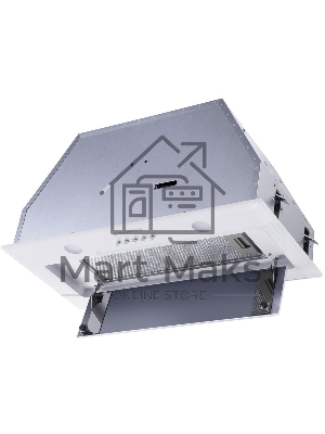 Вытяжка встраиваемая Maunfeld TRAPEZE 601GG белый, 60 см, 1150 куб. м/ч, 54 дБ