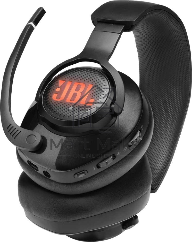 Гарнитура игровая с микрофоном JBL Quantum 400 черный оголовье USB (JBLQUANTUM400BLK)