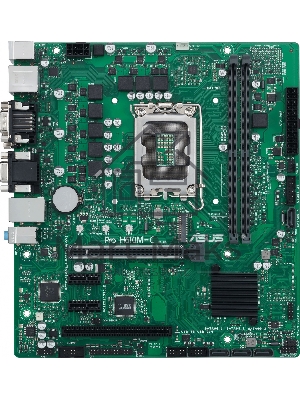Материнская плата ASUS Pro H610M-C-CSM, LGA 1700, Intel H610, 2xDDR5, 4xSATA, 1xM.2, 1xPCIe 5.0 x16, 2xPCIe x1, 1xPCI, 1xHDMI, 1xDP, 1xDVI-D, 1xVGA, 1x 1Gb LAN, 2xUSB-A 3.2 Gen 2, 2xUSB-A 2.0, 3x3.5 мм, 7.1, mATX