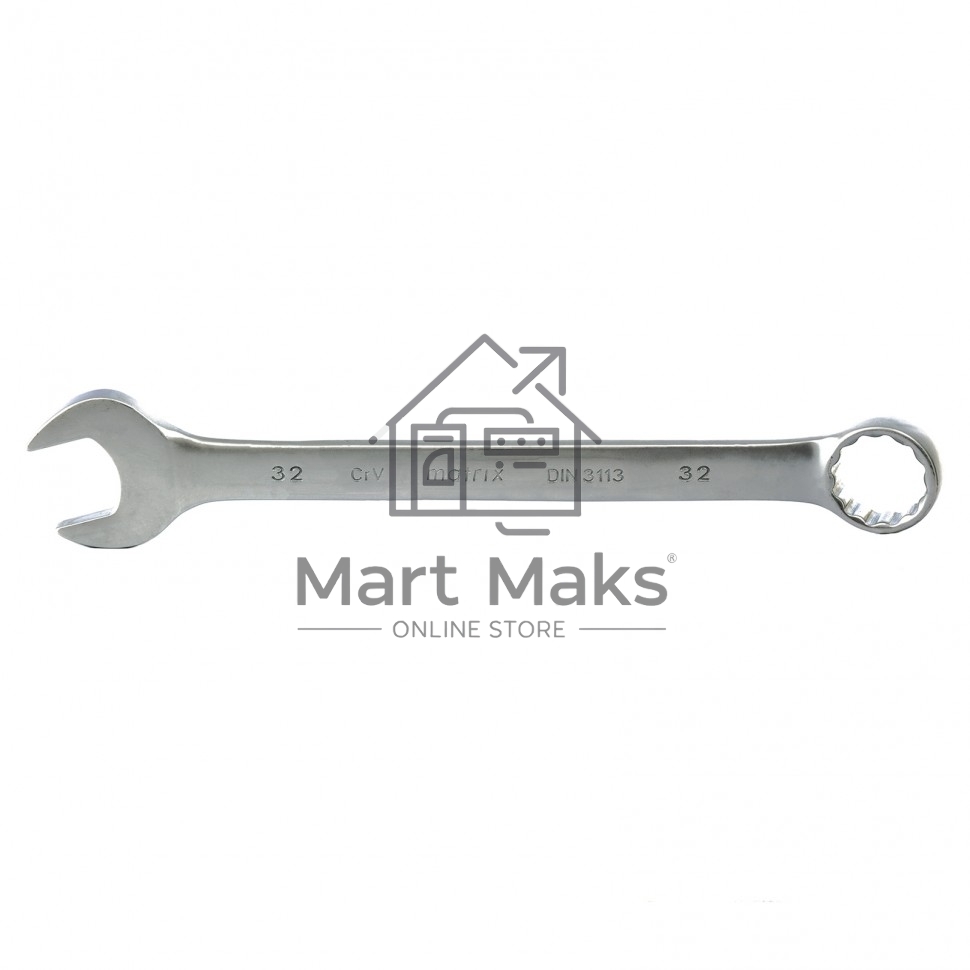 Ключ комбинированный MATRIX 15121 (32 мм)СrV матовый хром