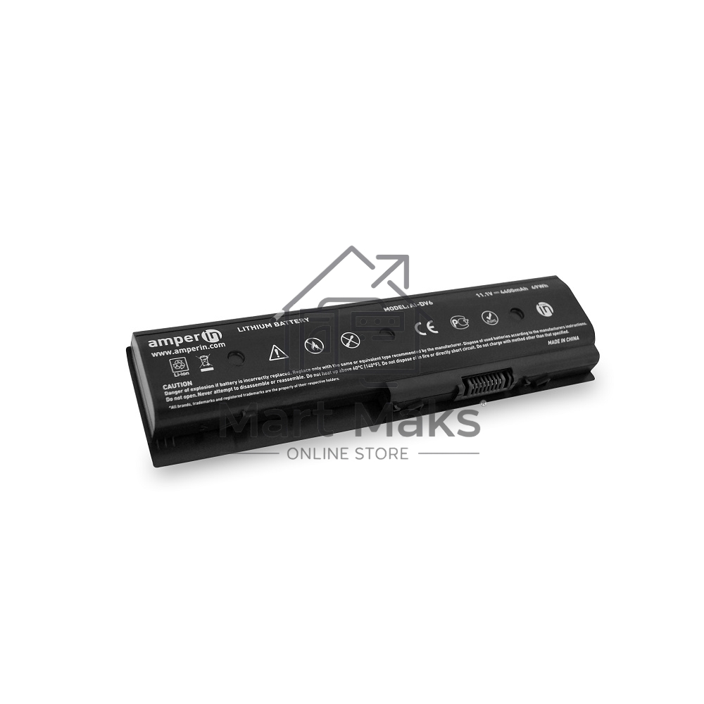 Аккумуляторная батарея Amperin для ноутбука HP DV6-7000 DV6-8000 11.1V 4400mAh (49Wh) AI-HSTNN-LB3N