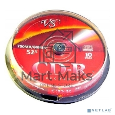 Диск CD-R VS (PERFEO) 700 Mb, 52x, Cake Box (10), (10/250).