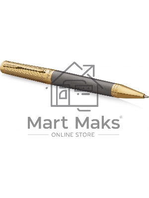 Ручка шариковая Parker Ingenuity Pioneers K571 (2200952) Arrow Grey GT M, черные чернила, подарочная коробка