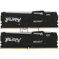 Оперативная память Kingston Fury Beast, DDR5, 32Gb (1x32GB), 5600MHz, CL36, DIMM, радиатор, RGB, черный