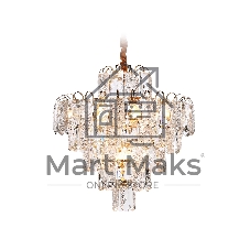 Светильник Ambrella light TR5233/12 SGD/CL/FR золото/прозрачный/белый матовый E27*12 max 40W D600*610