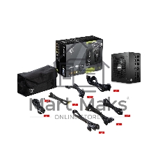 Блок питания MSI MAG A850GL PCIE5, 850Вт, 80+ Gold, 120мм, модульный, черный