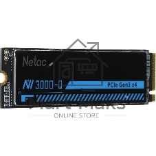 Накопитель SSD Netac NV3000 2Tb [NT01NV3000Q-2T0-E4X] M.2 2280, PCI-E 3.0 x4, 3D NAND, 3000/2100MBs, NVMe, heatsink