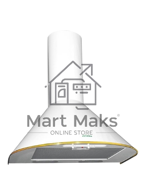 Вытяжка каминная Elikor Эпсилон 60П-430-П3Л белый/золотистый, 59.5 см, 430 куб. м/ч, 54 дБ