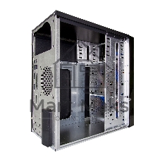 Компьютерный корпус ExeGate EX277436RUS Minitower MA-371X Black, mATX (UN450, 120мм) 2хUSB+2хUSB 3.0, Audio