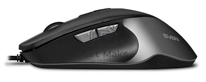 Мышь проводная SVEN RX-G970 черный, 4000 dpi, USB, кнопки - 7