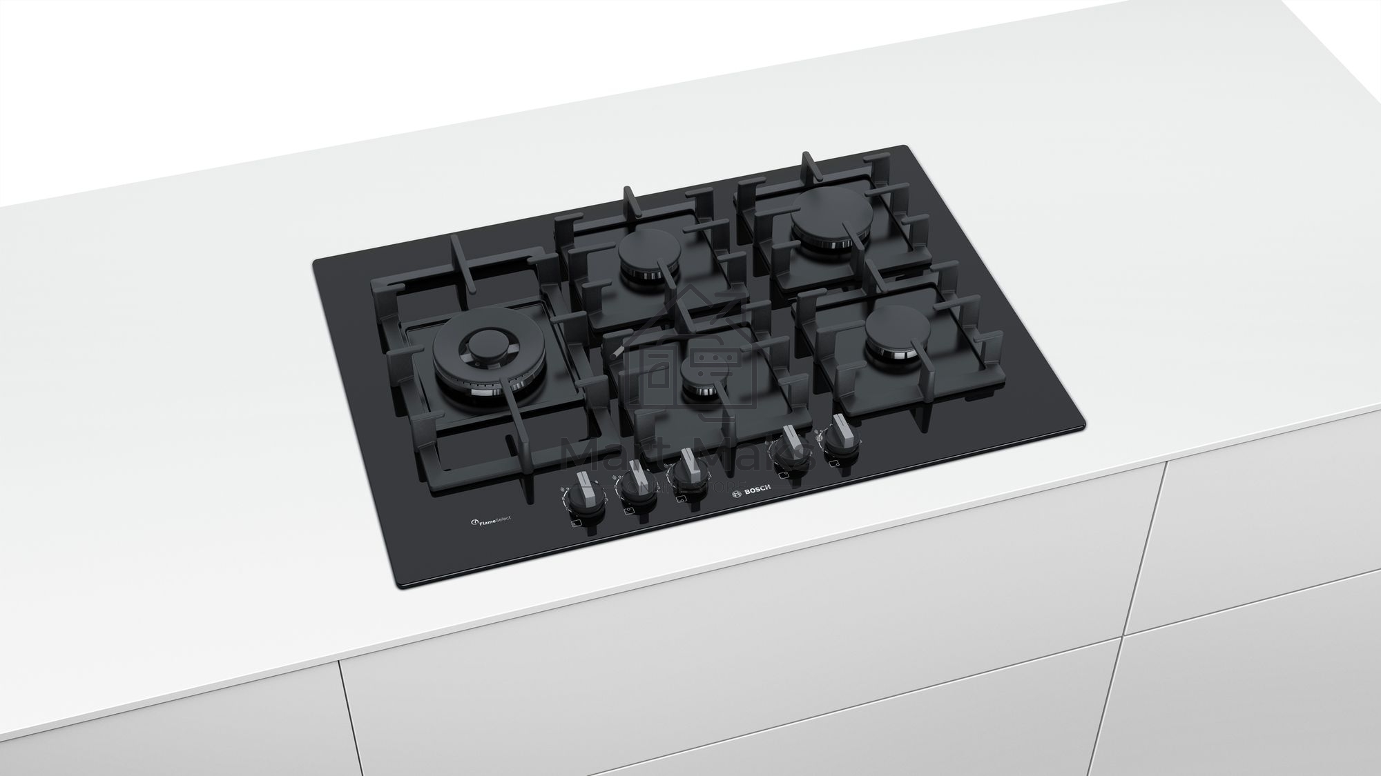 Газовая варочная поверхность Bosch PPS7A6M90R черный