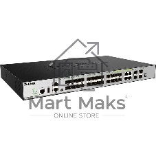 Коммутатор D-Link DGS-3630-28SC/A2ASI, 4×1 Гбит/с + 20×1 Гбит/с SFP + 4×10 Гбит/с SFP+, управляемый