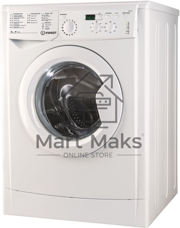 Стиральная машина Indesit IWSD 51051 CIS белый, загрузка фронтальная 5 кг, 1000 об/мин., класс: А