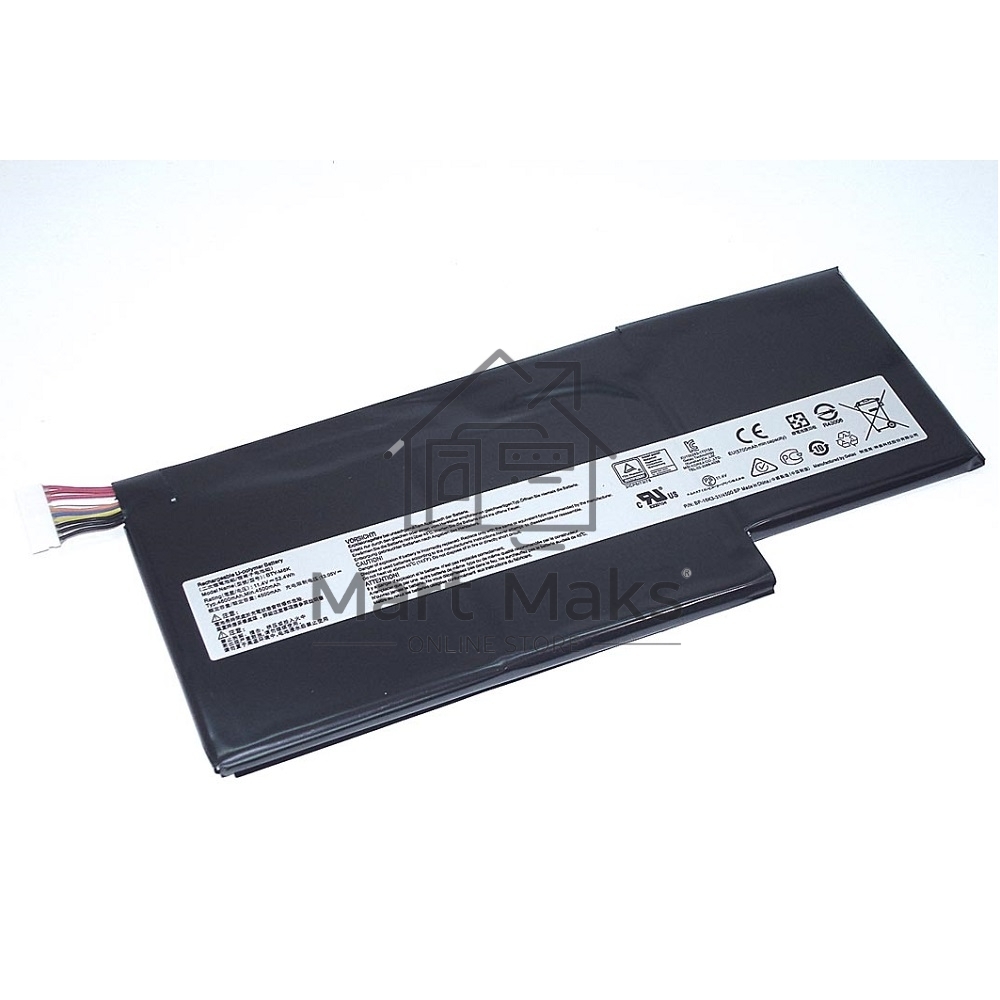 Аккумулятор для ноутбука MSI GF63, BTY-M6K, MS-17B4, MS-17B4, MS-16K3, GS63VR 7RG, GS63VR, 11.4V 52.4Wh
