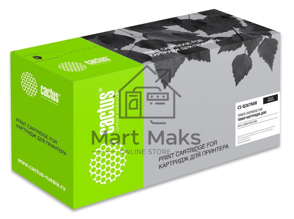 Картридж лазерный Cactus CS-Q2670AR черный (6000 стр.) для HP CLJ 3500/3550/3700