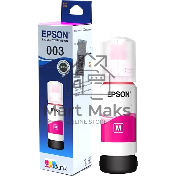 Чернила EPSON C13T00V398 пурпурный (65 мл) для L11050, L1110, L1210, L3101, L3110, L3156, L3210, L3215, L3216, L3250, L3256, L3258, L3260, L3550, L3556, L5290
