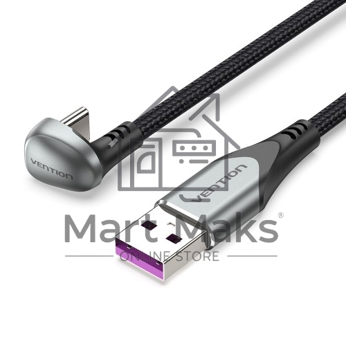 Кабель Vention USB 2.0 CM/AM 5A - 2м. U-образный