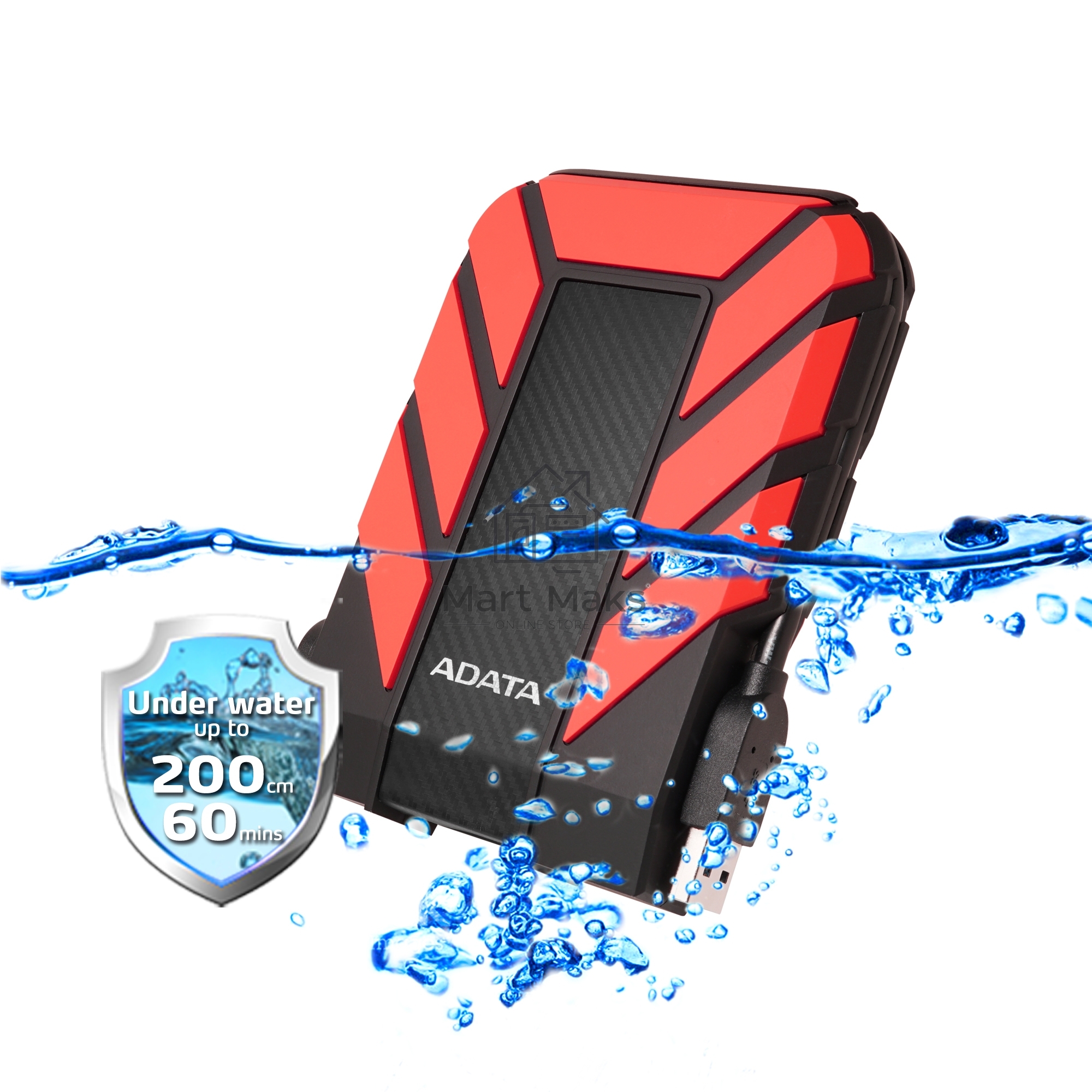 Внешний жесткий диск ADATA USB 3.0 1Tb AHD710P-1TU31-CRD HD710P DashDrive Durable 2.5