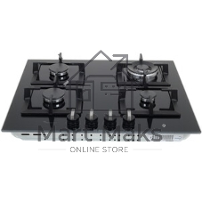 Газовая варочная панель Bosch PPH6A6I40O 5.8x59x52 см, WOK, закаленное стекло, независимая, черная