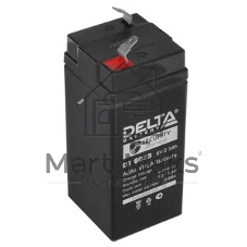 Батарея Delta DT 6023(2,3 А\ч, 6В) свинцово- кислотный аккумулятор