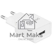 Сетевое зарядное устройство PERFEO с разъемом USB, 2А, белый (I4657)