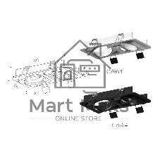 Корпус светильника C7663 SWH белый песок 225*120*H25mm MR16 GU5.3