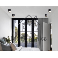 Светильник Ambrella light TN6551 BK черный IP44 GX53 max 15W D82*60